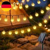 Solar Lichterkette Aussen, 10M 100 Led Lichterkette AußEn, IP65 Wetterfest, 8 Mo