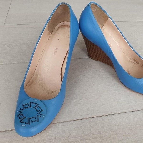 Women Carlo Pazolini Heels Blue Leather 38