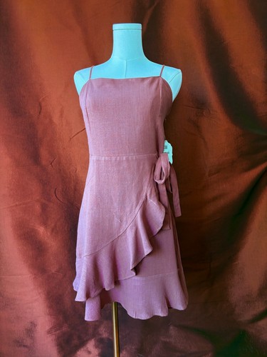 Altar'd State, linen blend summer dress, rust colored , size L , NWT