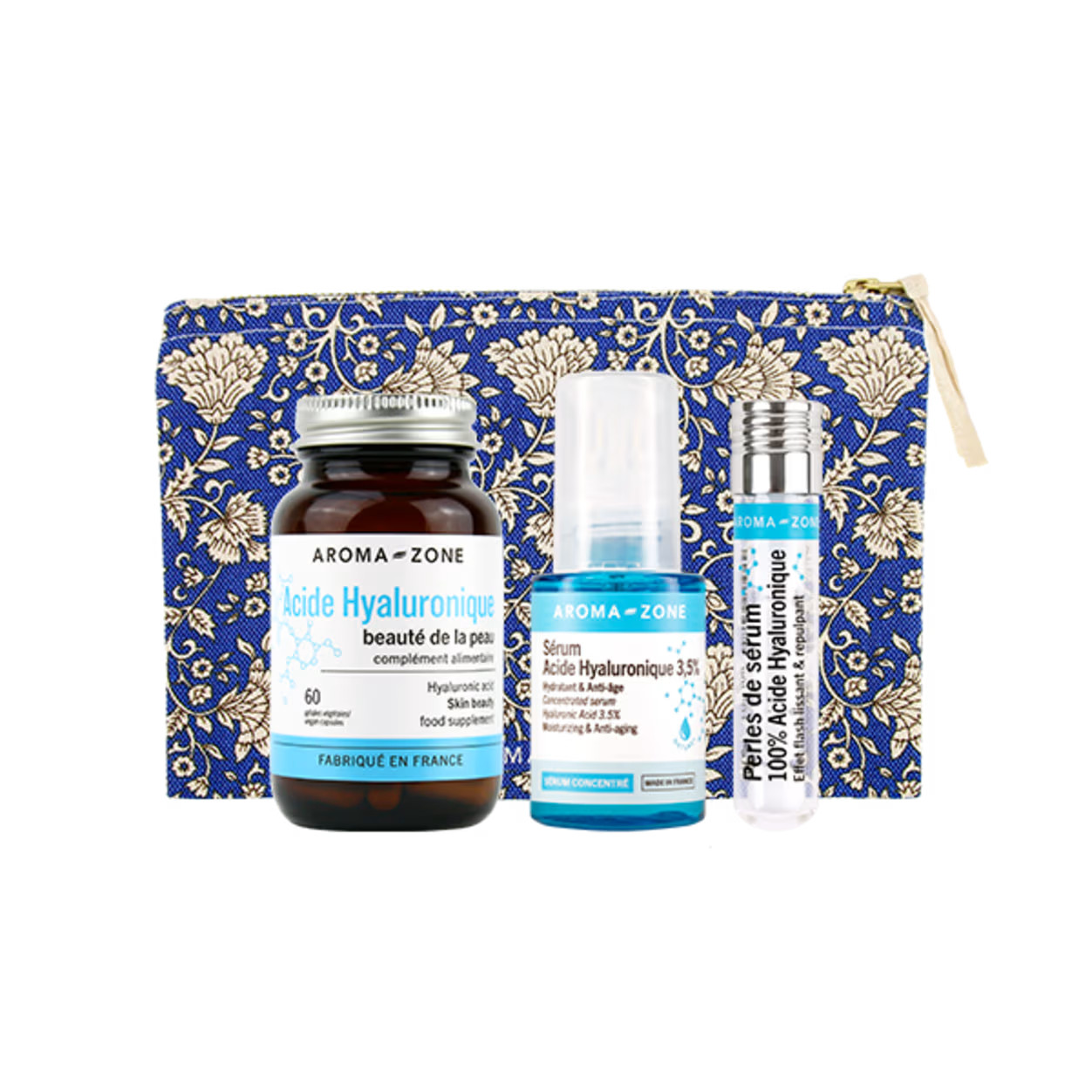 Acide hyaluronique Aroma-Zone kit cadeau sérum anti-ride hydratant visage