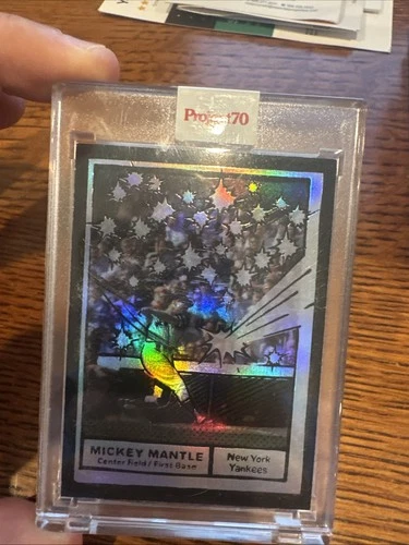 RAINBOW 2021 Topps Project 70 #77 Mickey Mantle By Joshua Vides /70