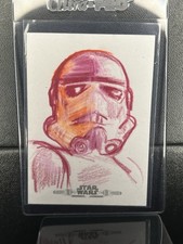 STAR WARS BOUNTY HUNTER SKETCH CARD DUEL AUTO