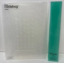 Cricut Cuttlebug Bandana Embossing Folder & Border Set Anna Griffin Crafting Too