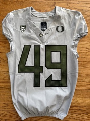 NIKE Oregon Ducks Game Worn PAC 12 Football Jersey Size 42 #49