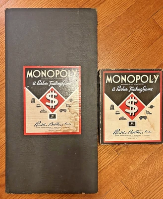 Vintage Monopoly Parker Brothers Mostly Complete Board Game Copyrights 1935 1946 - Photo 1/4