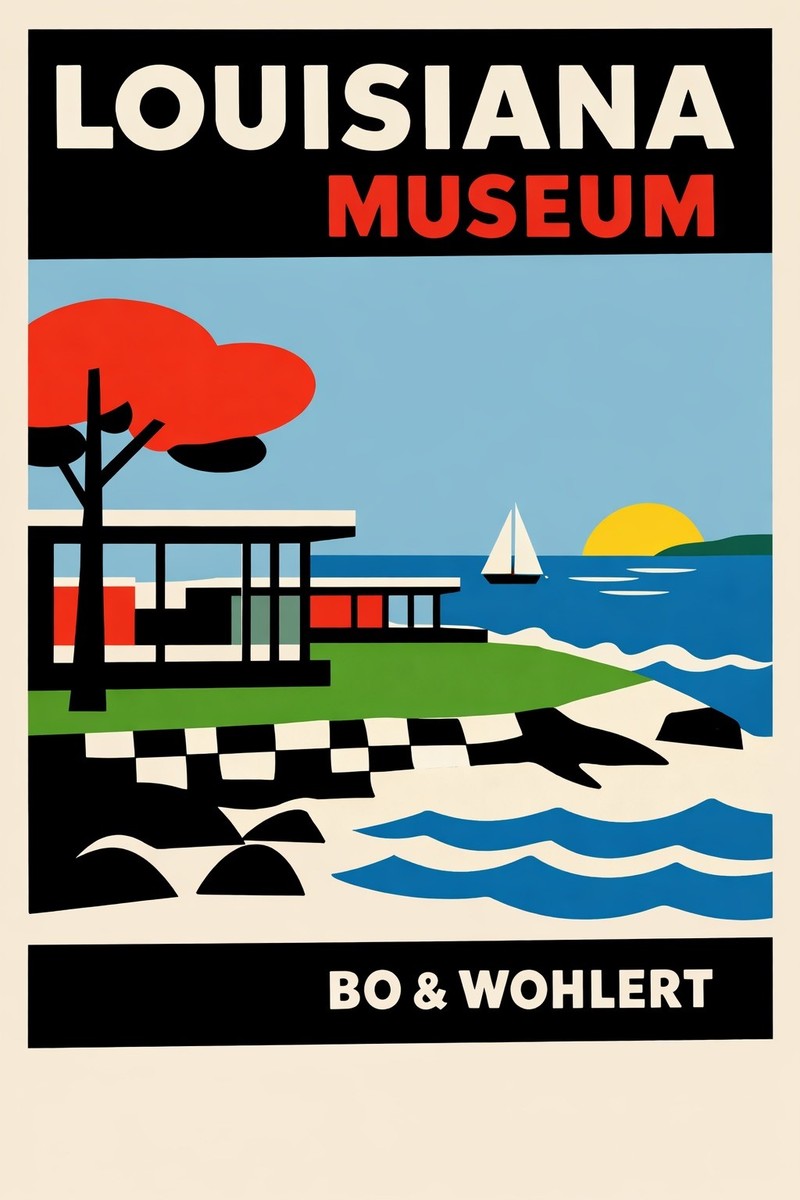 🌅 Louisiana Museum Poster - 24x36” - Premium Matte Paper 200gsm