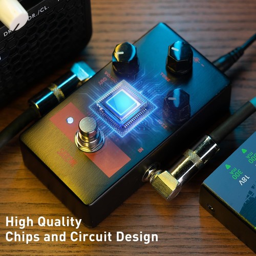S804 Hex Octave Fuzz Effektpedal für E-Gitarre - klassischer Oktave Fuzz Effekt P - Bild 3 von 6