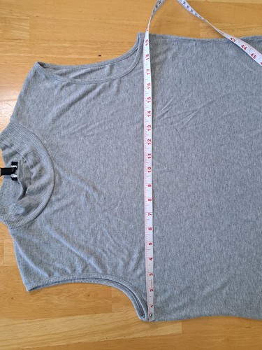 Cable and Gauge Ribbed Tunic Sleeveless Heather Gray NWT Women's Size XL - Afbeelding 7 van 14