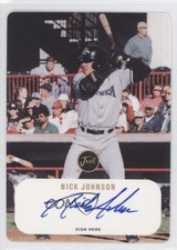 2000 Just Minors Die-Cut Auto Just Stuff /200 Nick Johnson #DC-36 Auto 0q3