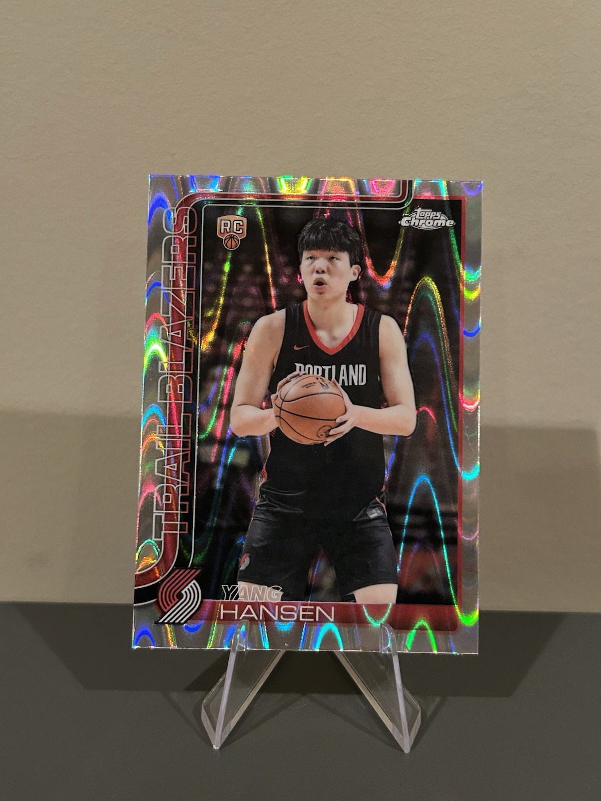 2025-26 Topps Chrome - Yang Hansen #266 RayWave Refractor (RC)