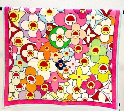 ✦80s vintage✦　290cm×93cm　バルーチラグ　ミナハニ文様 Louis Vuitton Takashi Murakami Cosmic Blossom Beach Towel Large