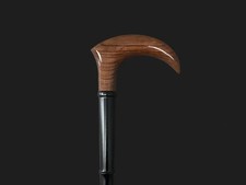 Elegant cane for man or women, mom, grandmother - Processed handle Beautiful woo