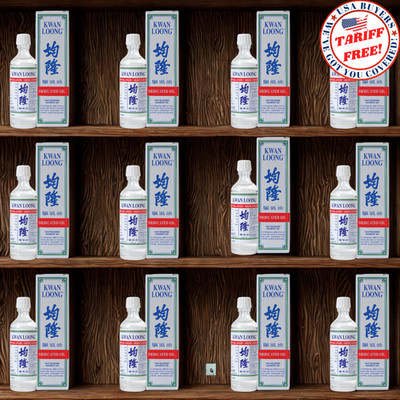 12 X Kwan Loong Medicated Oil 57ml with Menthol & Eucalyptus Oil FREE SHIPPING