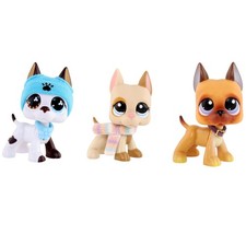 3lot LPS Great Dane Set Dog 577 244 1647 Cute Toy Kid/Fans Collectible Gift Toy