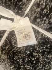 Pottery Barn 60 80 Heathered Teddy Throw Charcoal oversized New w tag