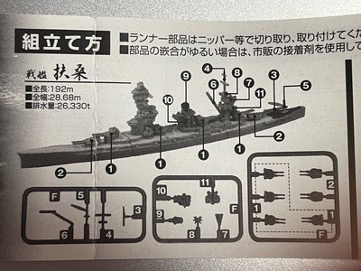 Offshore el Combined Fleet Collection 8 Battleship Fuso 2 1/2000 HOBBY GACHA