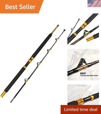 Stainless Steel Roller Big Game Fishing Rod   Durable and Reliable Performance