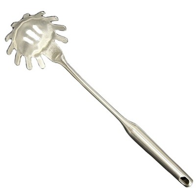 A · HOUSEWARE Pasta Spoon Server 304 Stainless Steel Slotted Spaghetti Ladle ...