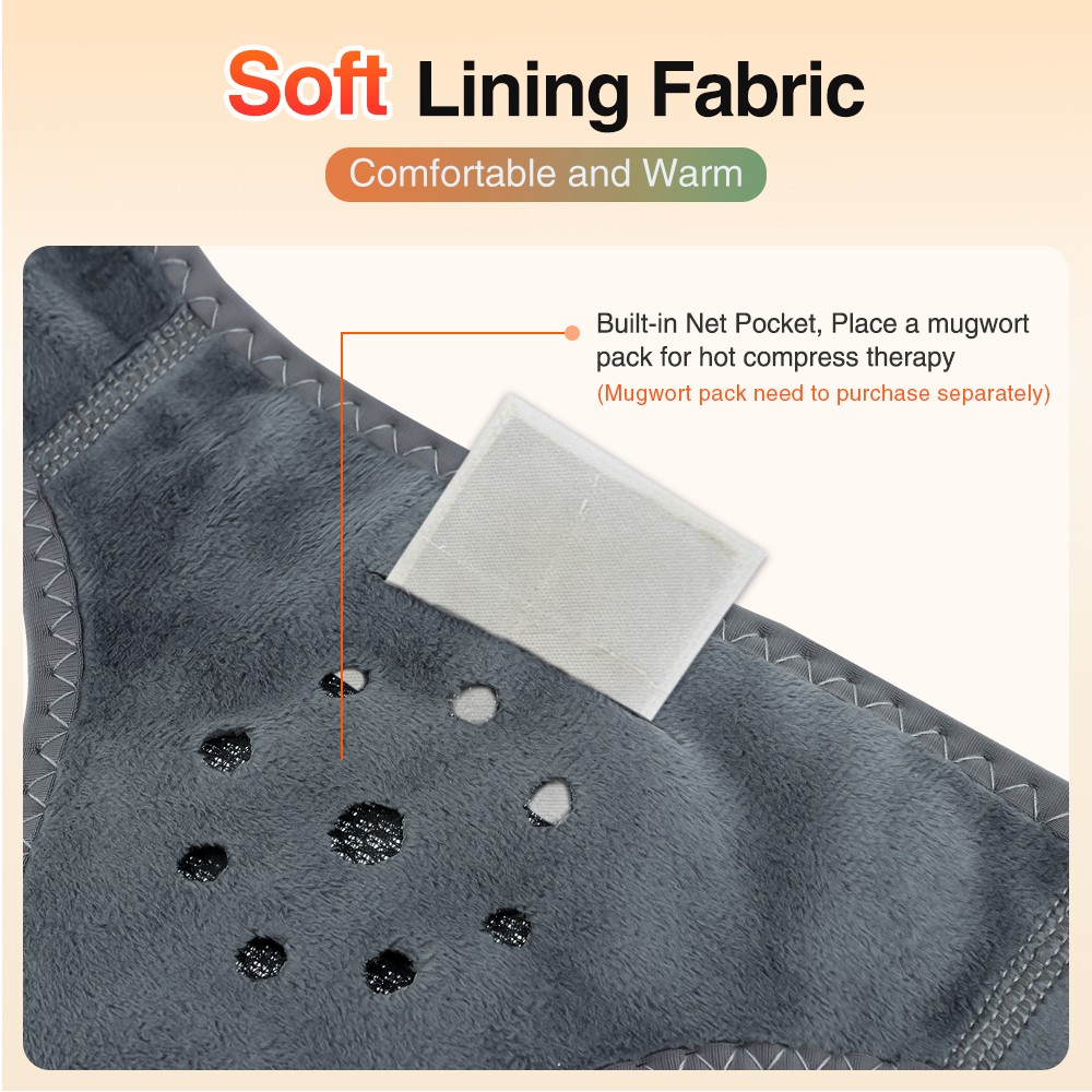 Cordless Neck Heating Pad Heated Neck Wrap Pain Relief with Vibration Massage