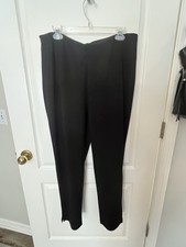 Weekends By Chicos Size 2 XL Ankle Black Pants Nice  Soft