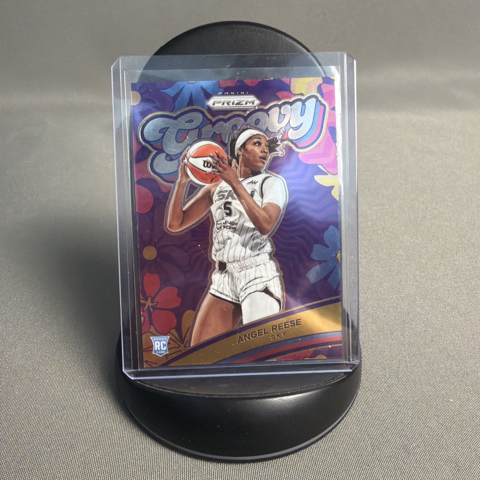 Angel Reese 2024 Panini Prizm WNBA - Groovy #12 Rookie (RC) Chicago Sky