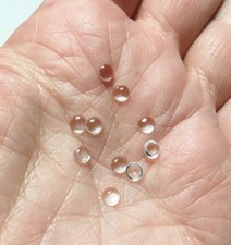 Morezmore M01365-10 10pc Clear Acrylic Dome Lens 4mm Cabochons for Doll Eyes