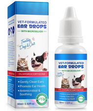 Ear Drops for Cats Dogs-Dog Ear Infection Medication-Ear Mites Treatment-Dog Y