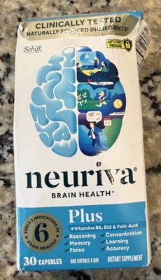 Schiff Neuriva Plus Fast-Acting Brain Performance Capsules - 30 Count Exp 9/26