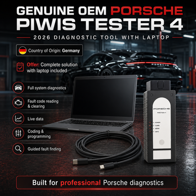 Genuine OEM Porsche PIWIS Tester 4 PT4G 2026 Diagnostic Tool with