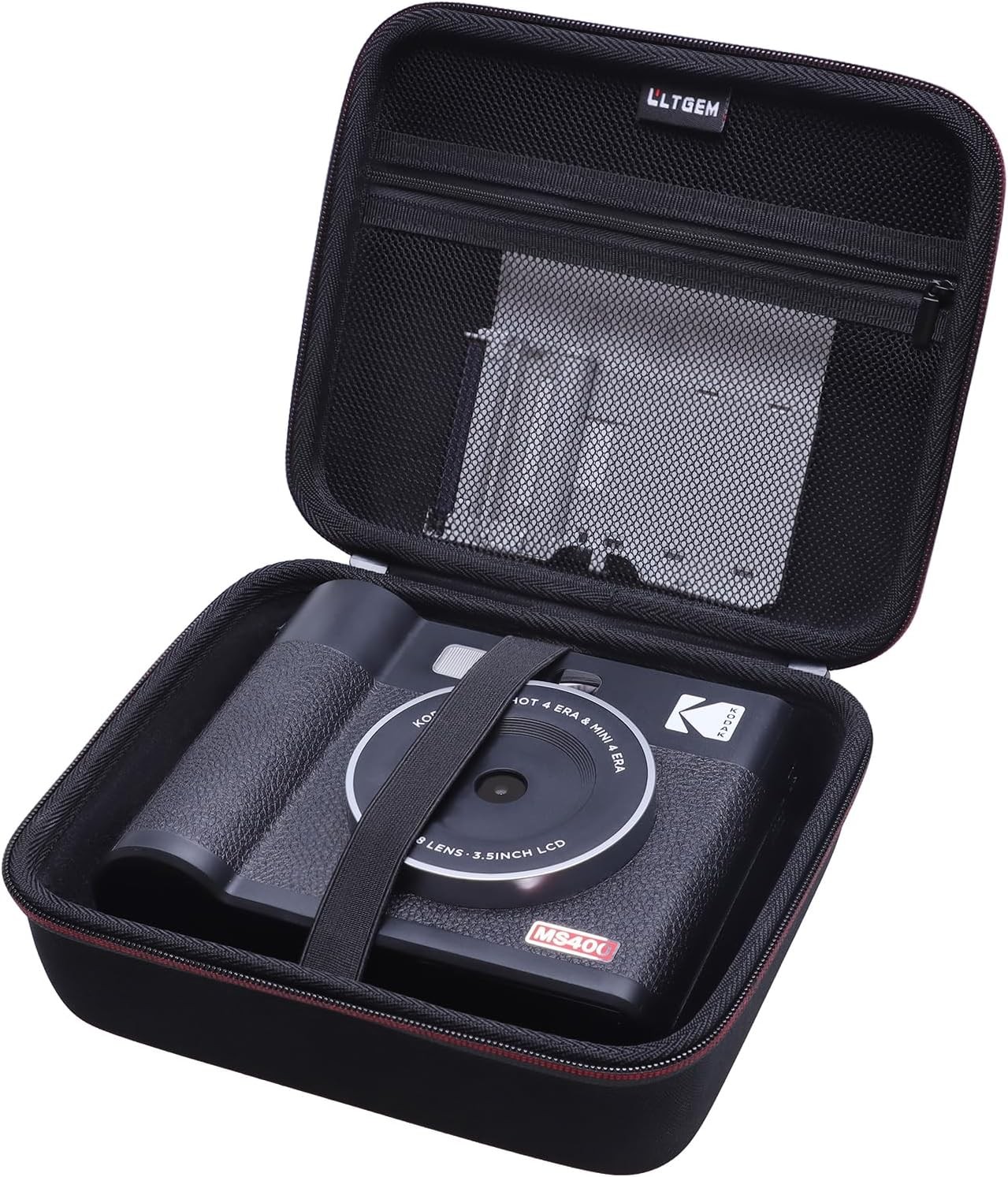 LTGEM Case Compatible with KODAK Mini Shot 4 ERA 4PASS 2-in-1 Instant Black 