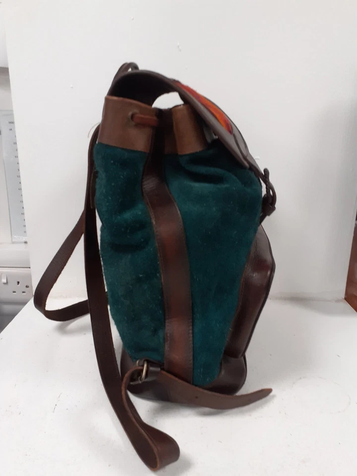 Beara Beara Andean Style Leather & Suede Rucksack Backpack Preloved Retro - Image 2 of 4