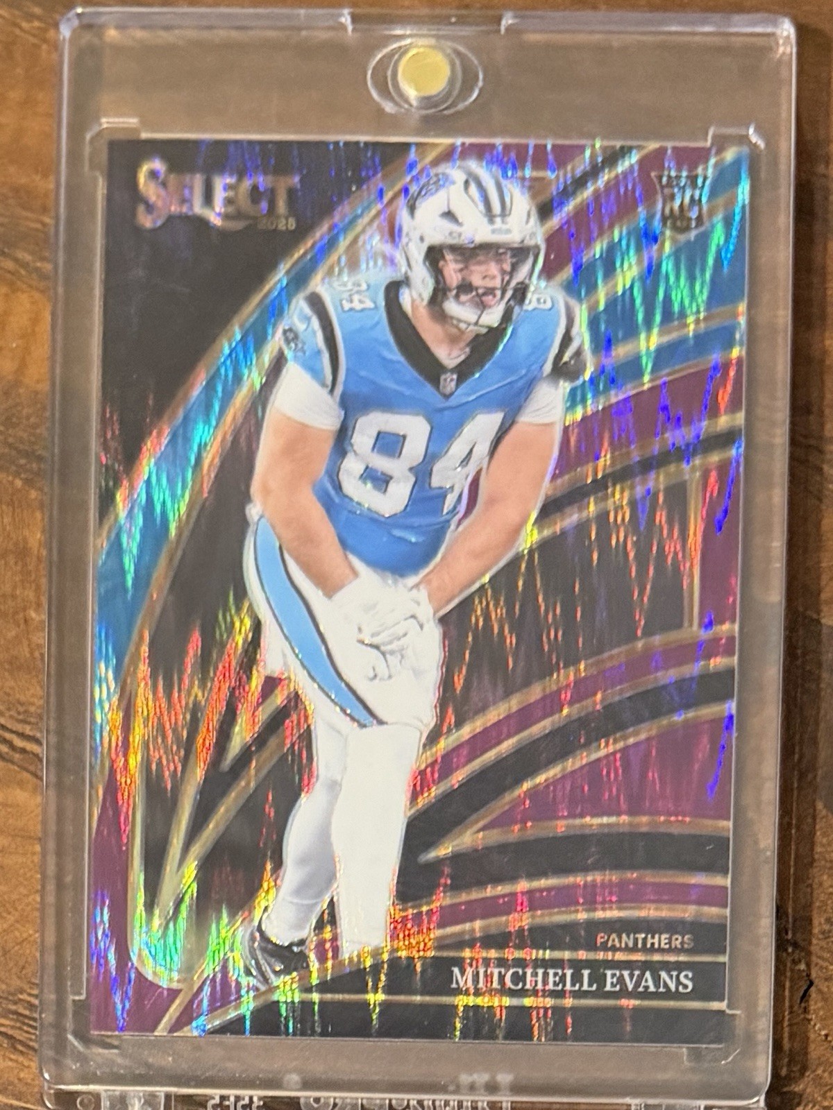 2025 Select Mitchell Evans 244 Club Rookie Purple Shock Prizm /699 Panthers RC