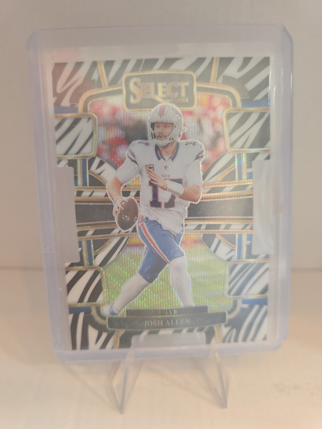 2023 Panini Select - Concourse Josh Allen #13 Zebra Prizm