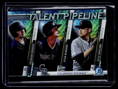 2017 Bowman #TPM-COL Rodgers, McMahon, Freeland Talent Pipeline Mojo BS83
