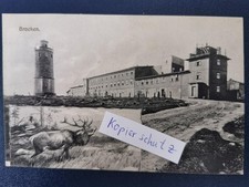 AK Brocken Hotel mit Hirsch gel. nach Brockenem Hr. Weigel