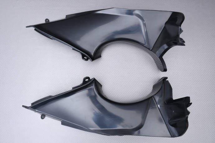 Écopes de réservoir en plastique noir pour moto Kawasaki ZX12R Ninja 2002-2006