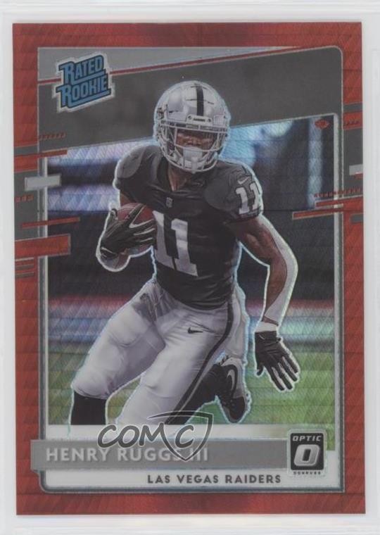 2020 Donruss Optic Rated Rookies Red Hyper Prizm Henry Ruggs III Rookie RC 0bi6