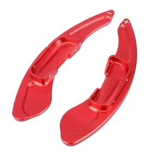 X AUTOHAUX Pair Red Steering Wheel Shift Paddle Shifter for Mazda 3 Axela 201...