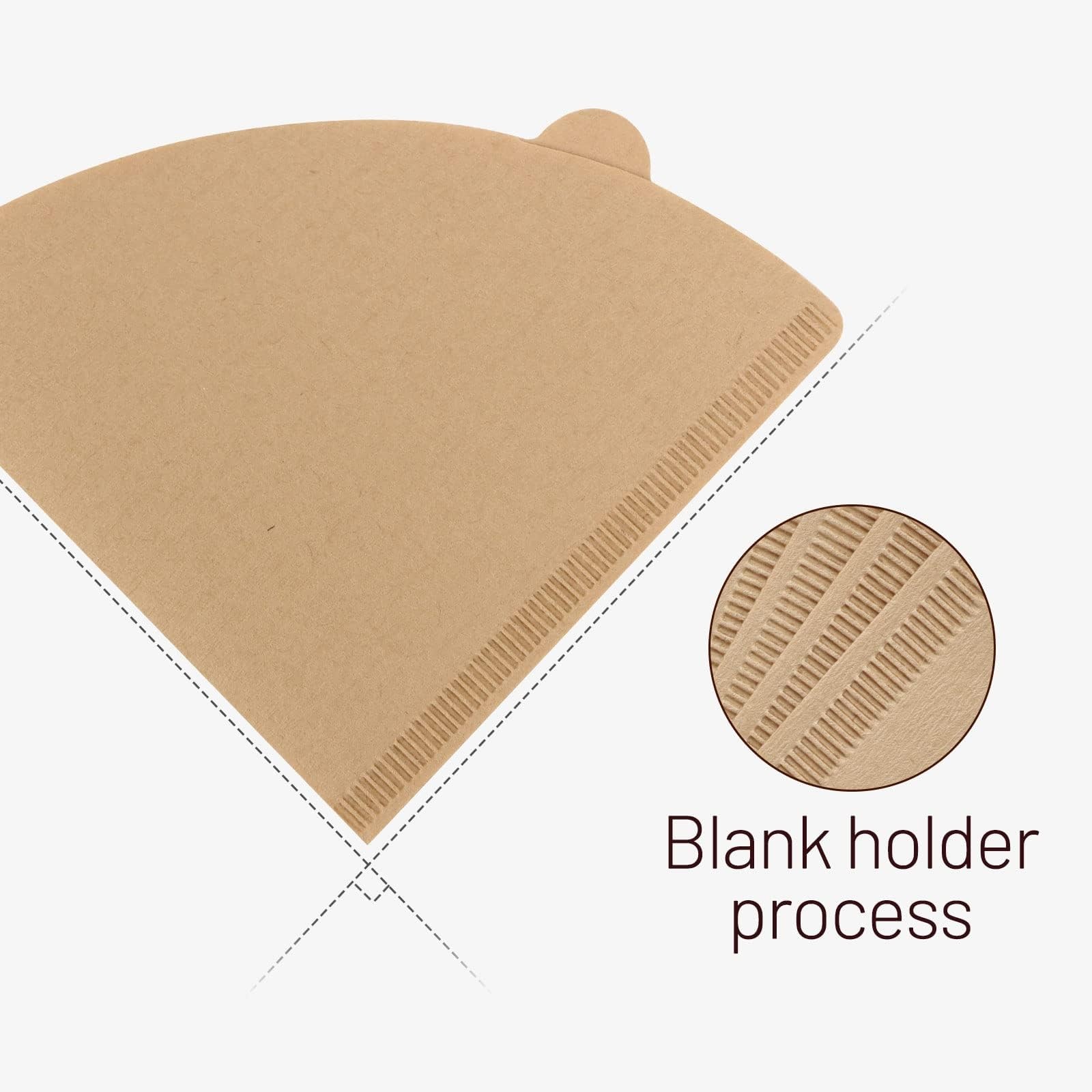 Clinuse Cone Coffee Filters 2, 200 Count Unbleached Size 02 Coffee Filter, Di...