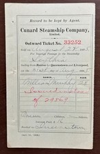 SCYTHIA (Cunard Line) 1895 - STEERAGE