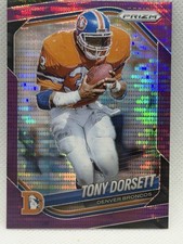 Panini Prizm 2025 Tony Dorsett Purple Pulsar Prizm #260 Denver Broncos NFL Card