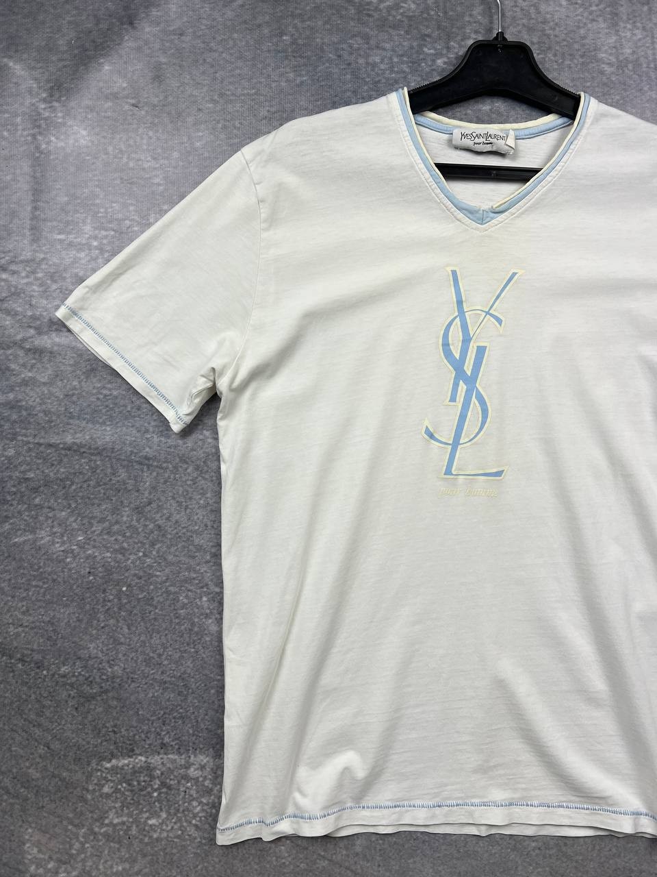 t shirt yves saint laurent grande logo media