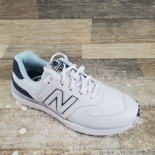 New Balance 574 Greens V2 Womens Golf Shoes Sz 7.5 White Black Lace Up Sneakers - 第 1/12 張圖片