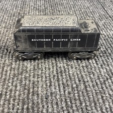 VINTAGE MARX TOYS SOUTHERN PACIFIC LINES BLACK TRAIN COAL TENDER MODEL O GAUGE