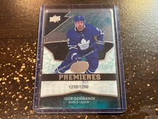 2018-19 Upper Deck ICE Premieres Rookie IGOR OZHIGANOV #52 SP 1230/1299