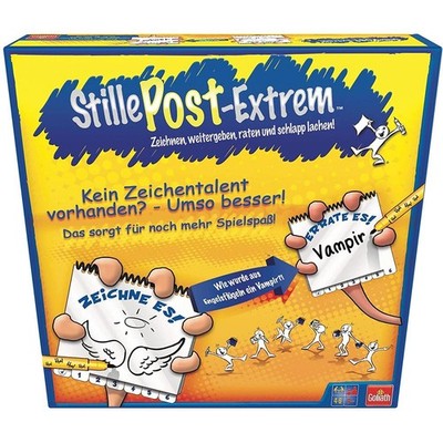Goliath 76214 Stille Post Extrem-Zeichnen raten schlapp lachen-ab 8 Jahren bunt