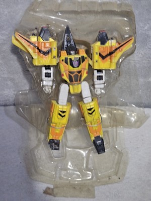 vintage rare Transformers Toys Yellow figure Metal & Plastic As Found