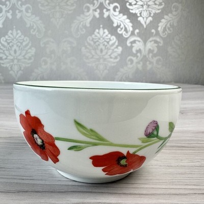 Royal Worcester Mohnblumen offene Zuckerdose Sammlerstück F Porzellan Made in England