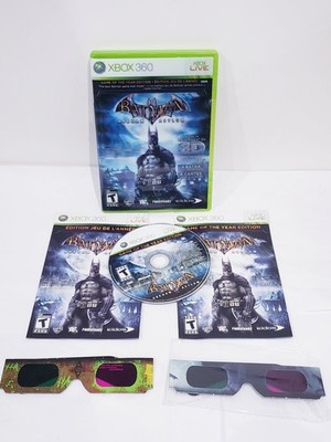 Batman Arkham Asylum Game of Year Edition (Microsoft Xbox 360, 2010) 3D Glasses