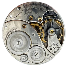 Antique 12s 1917 Elgin 15 Jewel Mechanical Pocket Watch Movement 315 USA